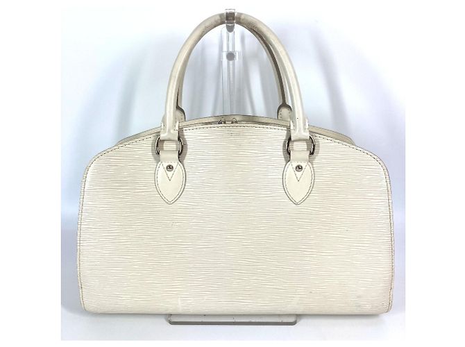 Bolsa Tote Louis Vuitton Epi Pont Neuf PM Branco Fora de branco
