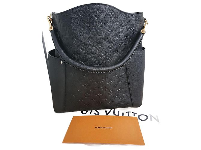 Louis Vuitton Bagatelle Monogram Leather Black Shoulder Bag