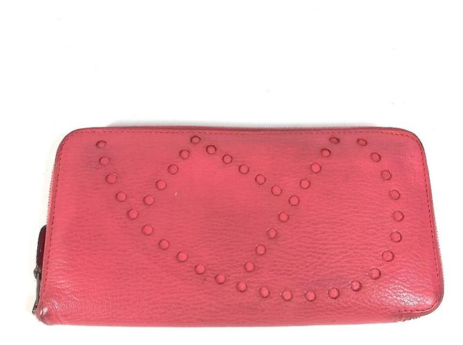 Hermès Hermes Evelyn Azap Long Wallet Pink