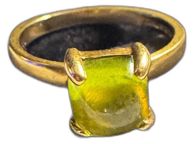 Tiffany & Co Bague Sugar Stack de Paloma Picasso Doré Vert