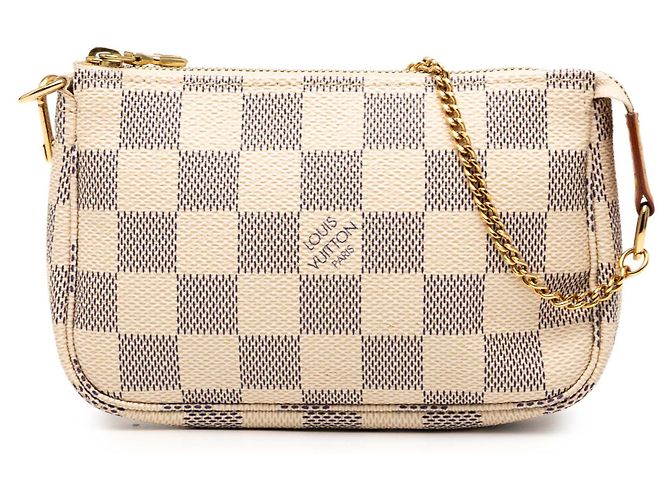 Mini Pochette Accessoires Damier Azur Branco Louis Vuitton