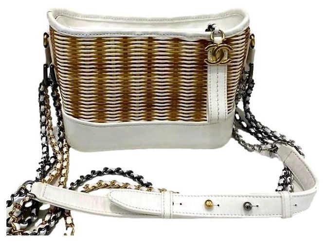 Chanel Gabrielle small wicker bag Beige