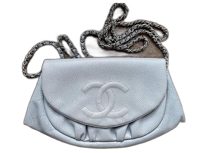 Chanel Halfmoon wallet on chain Grey