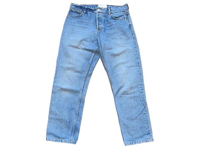 Ba&sh women's light blue jeans size 3 straight cut casual chic