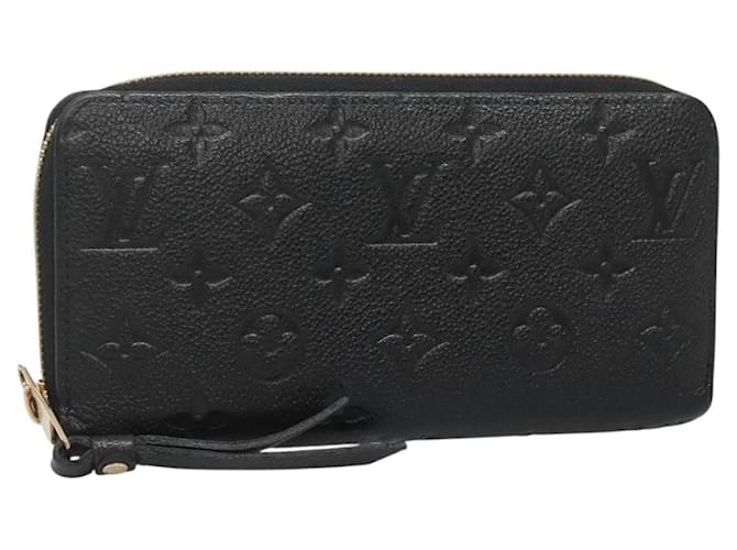 Louis Vuitton Portefeuille zippy Monogramme Empreinte Monogramme Empreinte Black Leather  ref.2553694