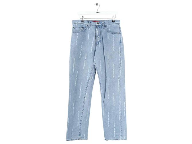Supreme Jeans dritti in cotone blu
