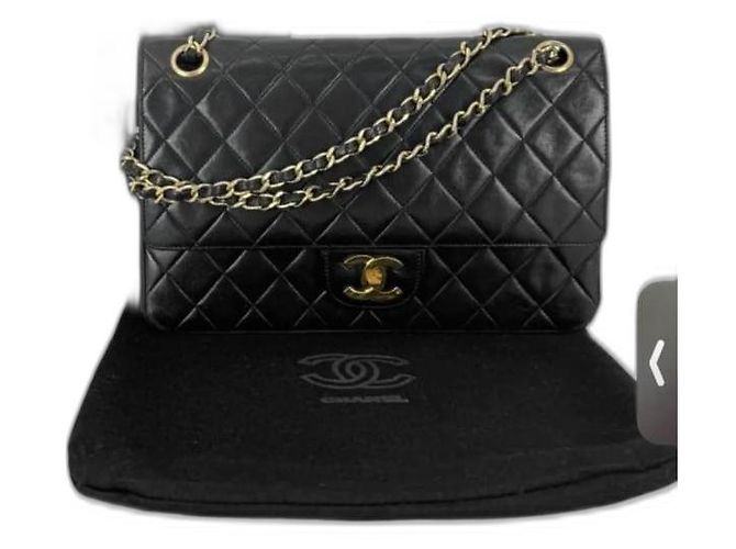Chanel Timeless Classic 25 Handtasche schwarz Lammleder