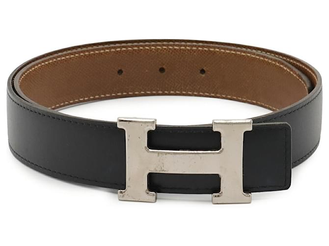 Hermès Hermes H Leather Belt Black  ref.2554803