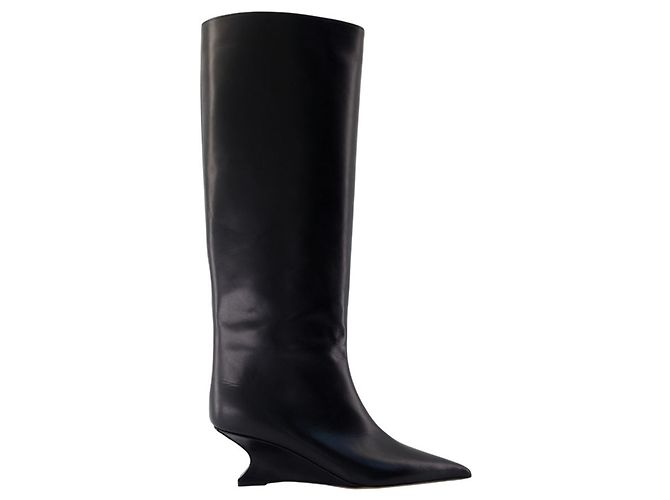 Nina 50 Boots - Paris Texas - Leather - Black