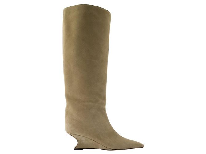 Nina 50 Boots - Paris Texas - Leather - Beige