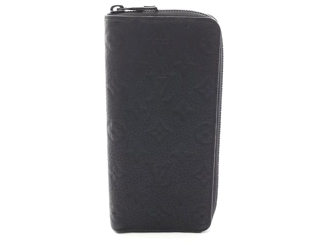 Louis Vuitton Zippy Wallet Vertical Black Leather Pony-style calfskin  ref.2555253