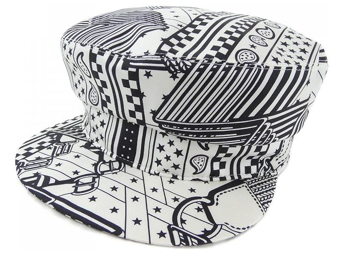 Gorra de seda Twillene de Hermès Blanco
