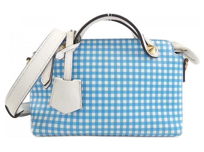 Fendi By The Way Small Calf Bag Blue Leather  ref.2556194