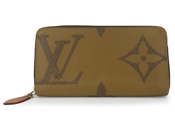 Carteira Zippy Monogram Longa da Louis Vuitton Marrom Bronze