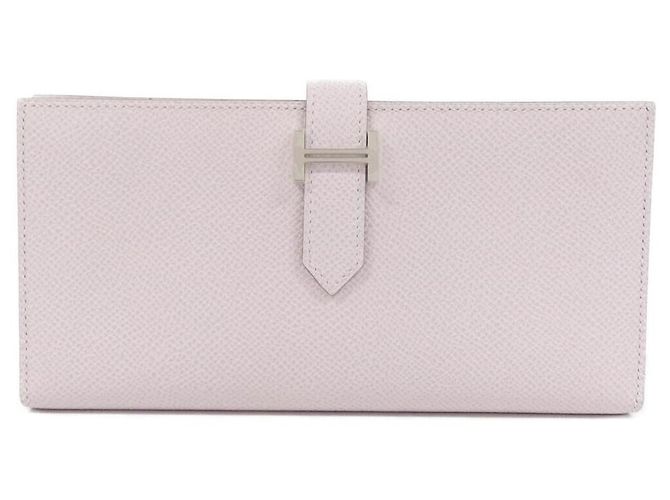 Cartera Larga Soufflet Epsom Béarn de Hermès Púrpura