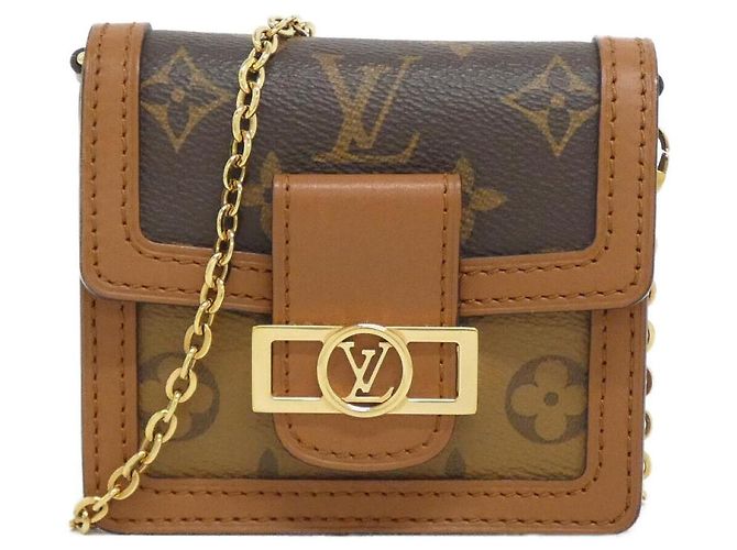 Louis Vuitton Monogram Bumback Dauphine BB Bauchtasche Braun Golden