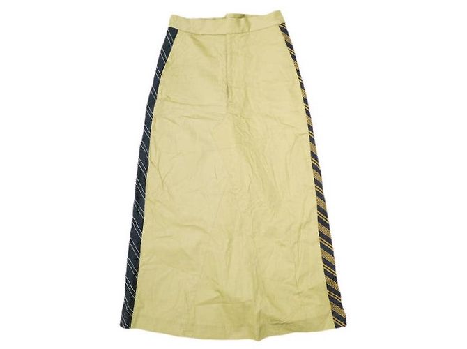 Autre Marque Gonna lunga in cotone e nylon AL2B445 Beige