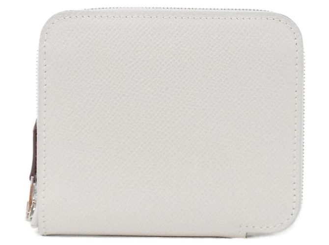 Hermès Hermes MORS & CO Silk In Compact Epsom Silk Wallet Grey