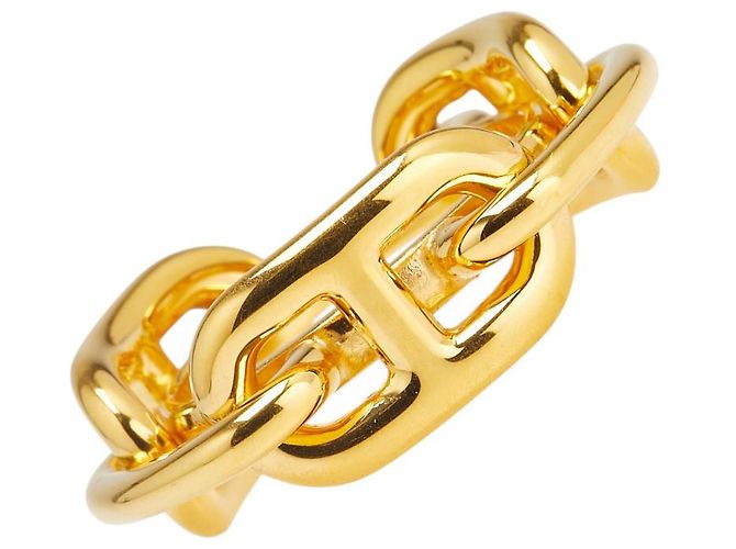 Ring Accessorio Anello per Sciarpa Chaine d'Ancre Hermès D'oro Metallo