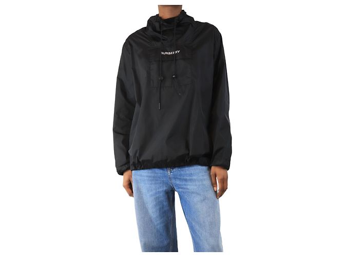 Burberry Schwarzer Nylon-Pullover - Größe UK 4