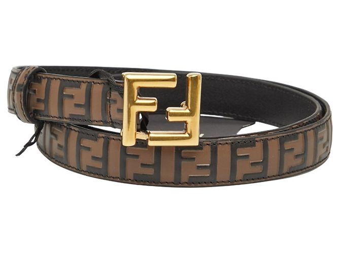 Fendi Zucca Ledergürtel