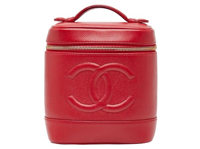 Borsa Vanity Coco Mark di Chanel Rosso