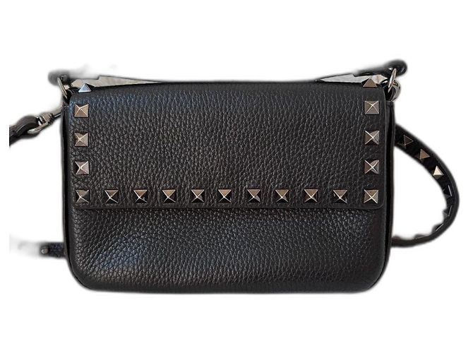 Valentino Garavani Rockstud Borsa a mano in pelle nera Nero 