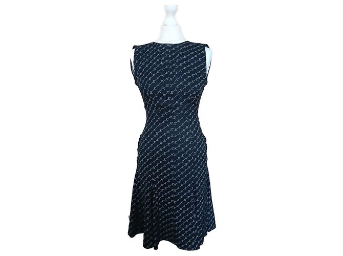 Stella Mc Cartney Stella McCartney Kleid Schwarz mit Logo Print