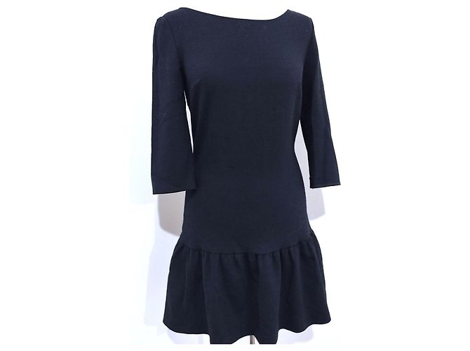 Ba&sh Vestido de Lana Teina T S Azul oscuro