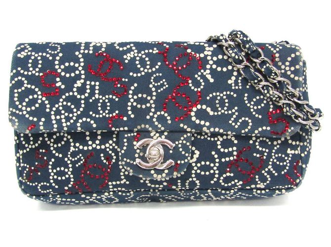 Code Coco Borsa a Spalla Chanel No.5 Coco Mark Chain Blu navy