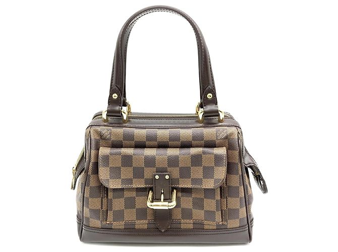 Bolsa Knightsbridge Louis Vuitton Marrom Damier ebene