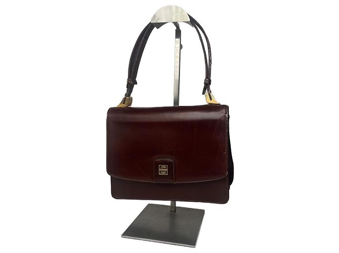 Sac en cuir vintage Givenchy marron