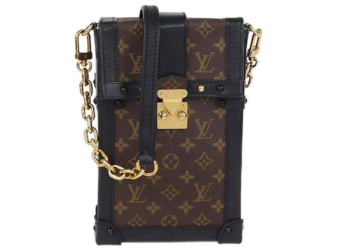 Borsa a tracolla Pochette Trunk Vertical in tela Monogram Louis Vuitton