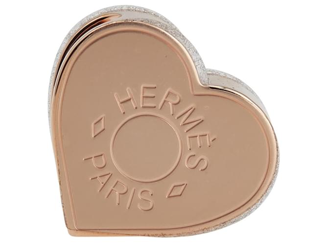 Ring Anneau de foulard Twilly en or rose mini Cour Hermès Doré  ref.2558846