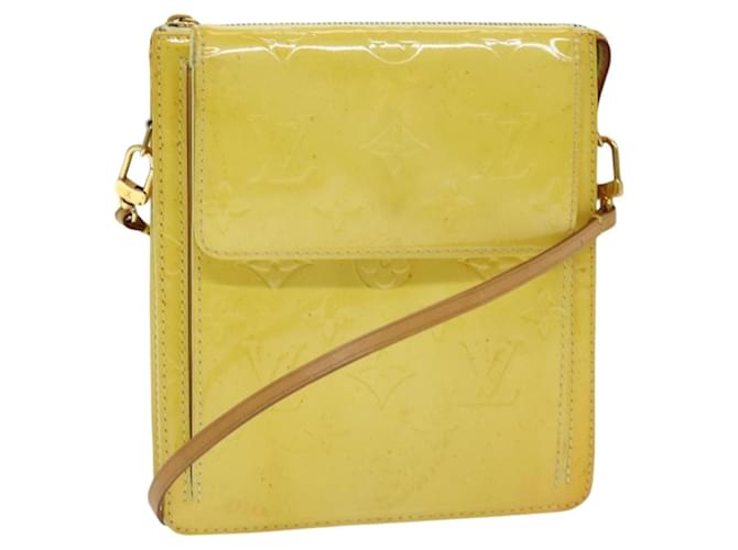 Bolsa Louis Vuitton Thompson Street Monogram Vernis Média Amarelo  ref.2559096
