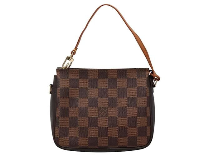 Louis Vuitton Trousse Make Up Bag Damier Brown Cloth  ref.2559127