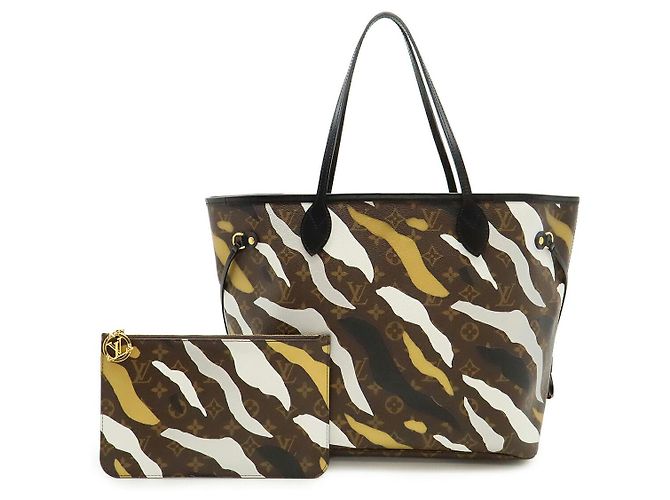 Bolsa tote Monogram Neverfull MM da Louis Vuitton Marrom