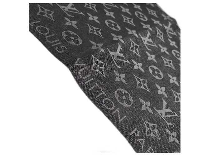Sciarpa Louis Vuitton modello monogram SHINE M75123 Nero