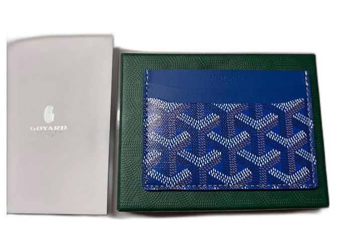 Porta-cartões Goyard Saint Suplice Azul