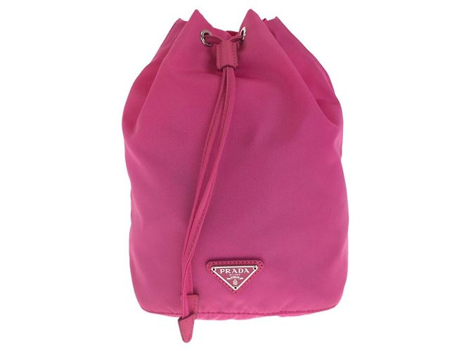 Pochete de nylon Prada Rosa