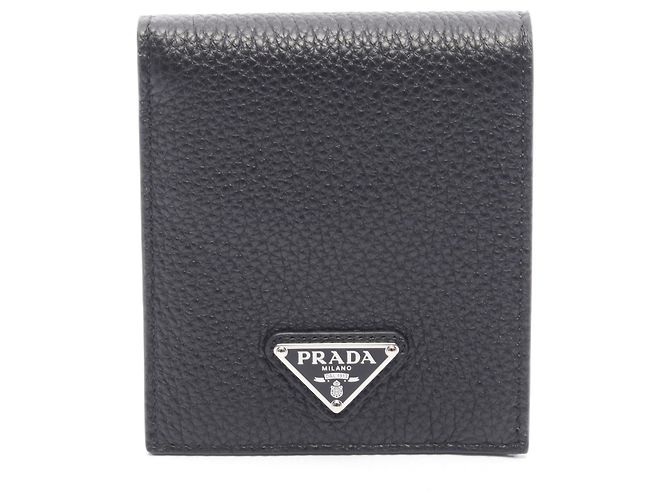Prada 2MO5132E54F0002 Leather Wallet Black