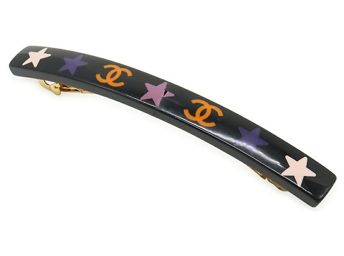 Clip para el cabello Chanel Coco Mark Star Negro