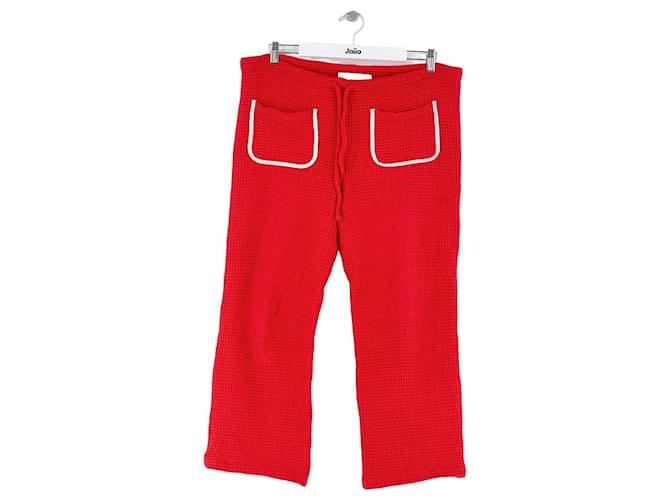 Autre Marque Red wide cotton pants  ref.2560722