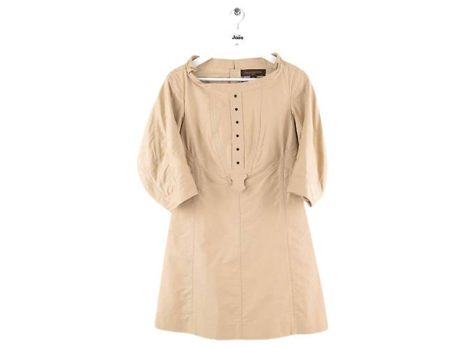 Louis Vuitton Vestido de algodón beige