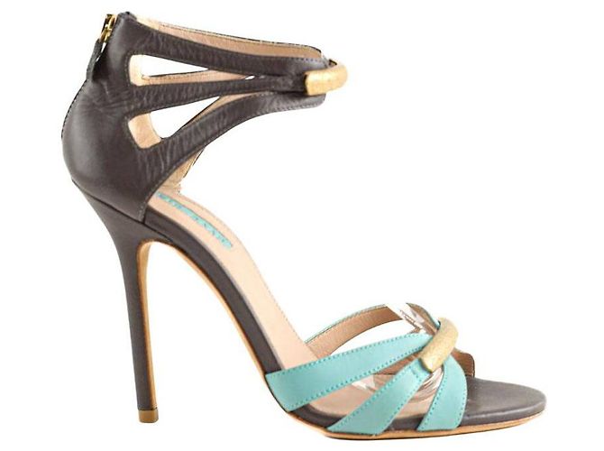 Elie Saab Tacchi in pelle multicolore