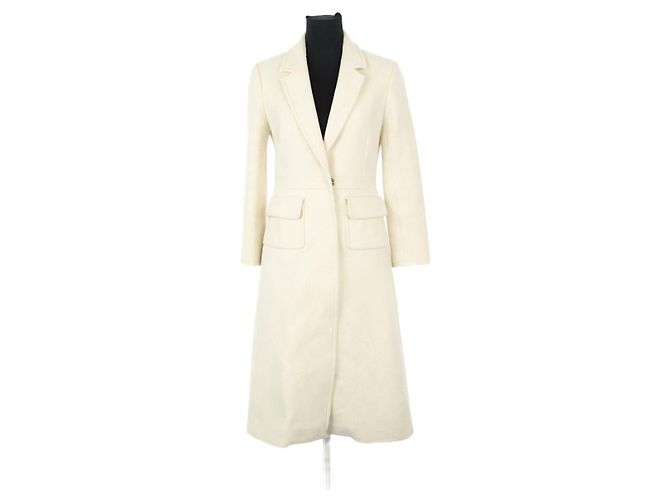 Paule Ka Ecru wool coat Cream