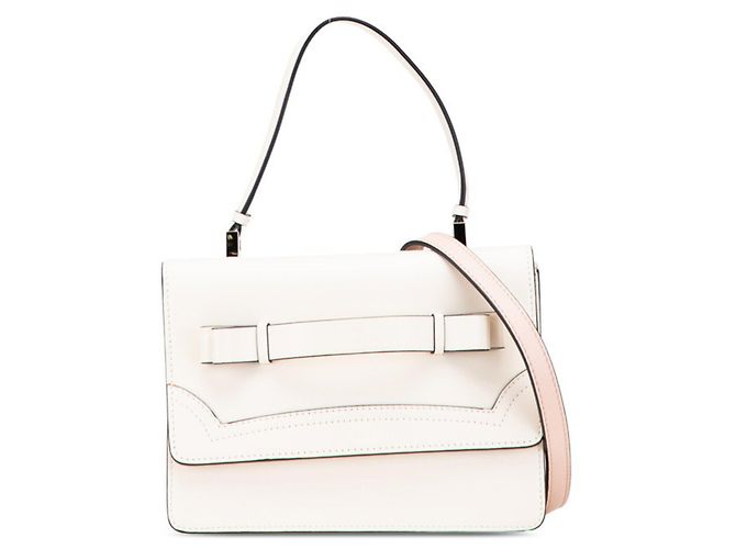 Borsa in pelle rosa e bianca Valentino Bianco