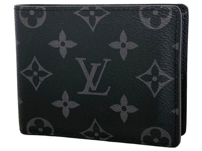 Louis Vuitton Monogram Eclipse Slender Wallet Black