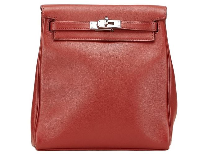 Hermès Hermes Kelly Ad PM Backpack Red