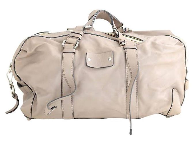 Chloé Bolsa de couro bege